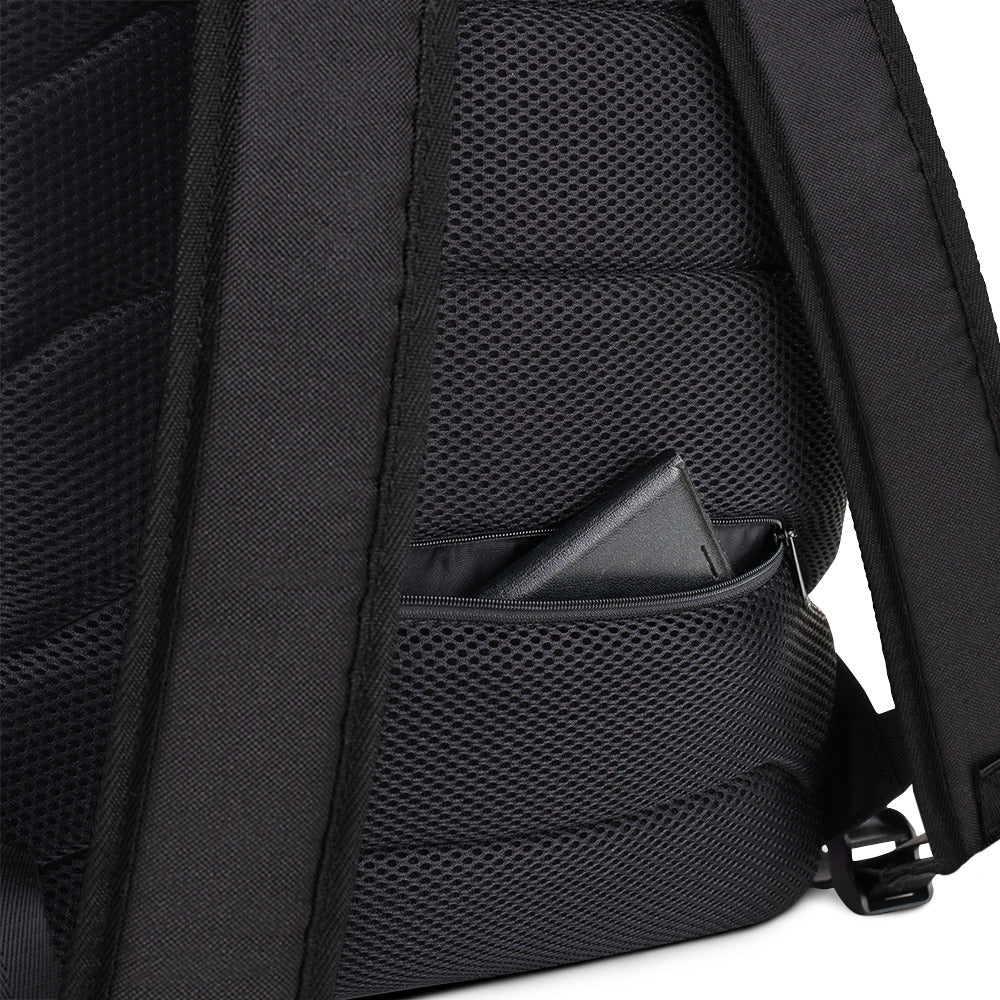Abstract Water Color Geometry Backpack