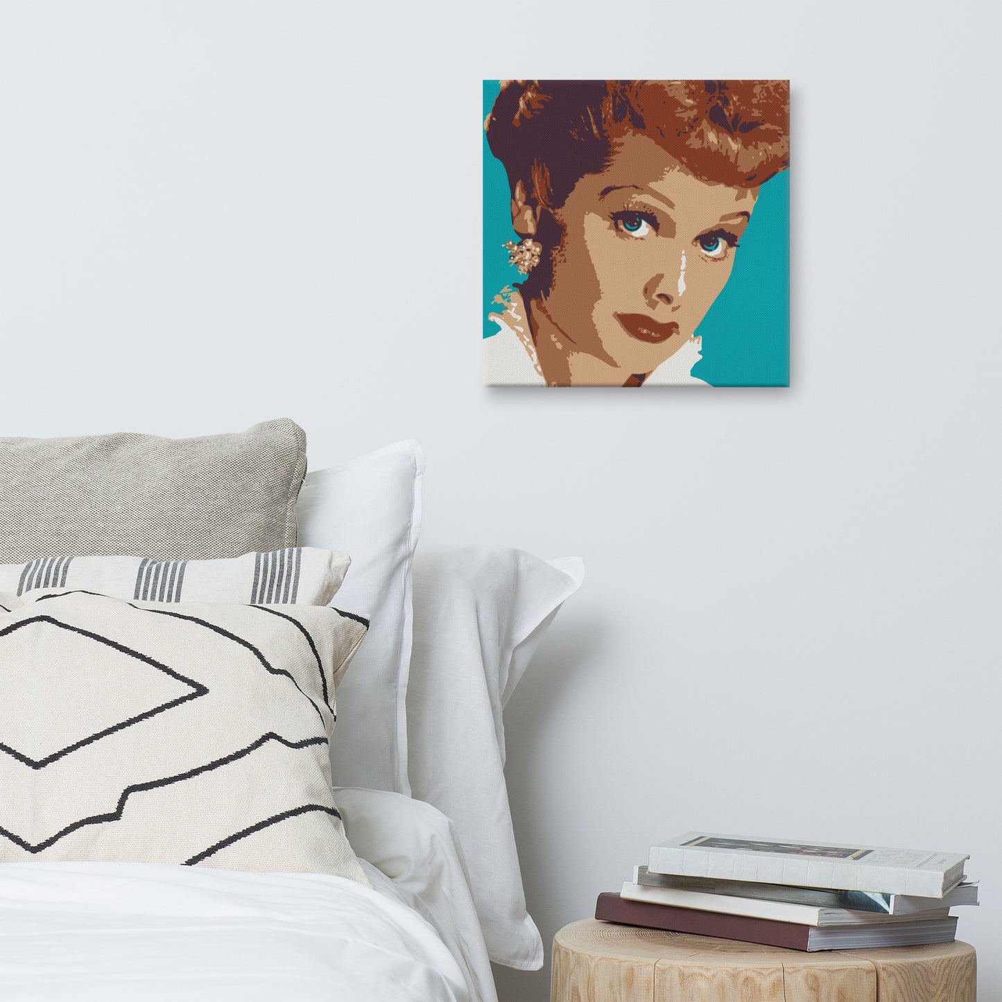 Lucille Ball Portrait Wrapped Canvas