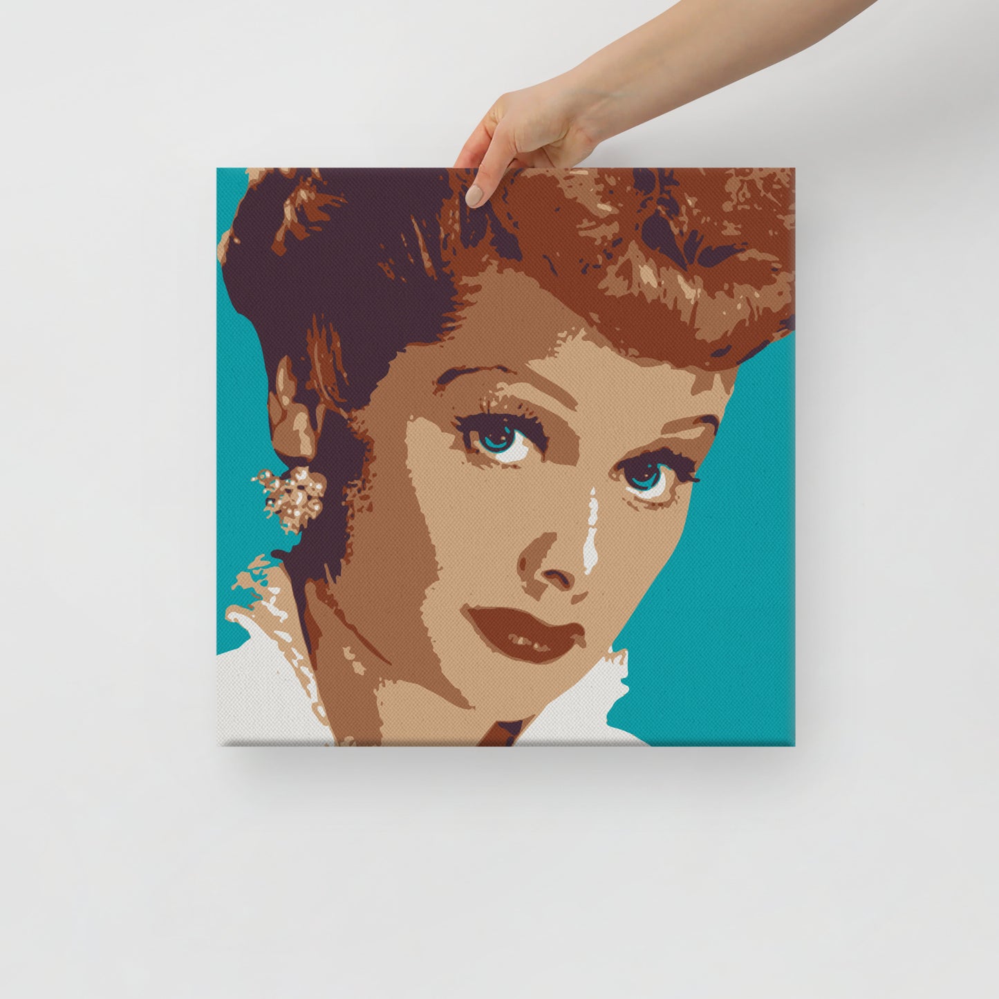 Lucille Ball Portrait Wrapped Canvas