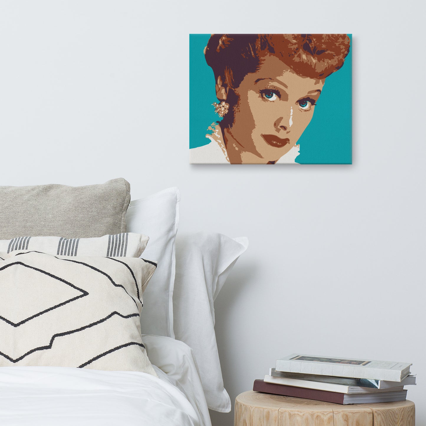 Lucille Ball Portrait Wrapped Canvas