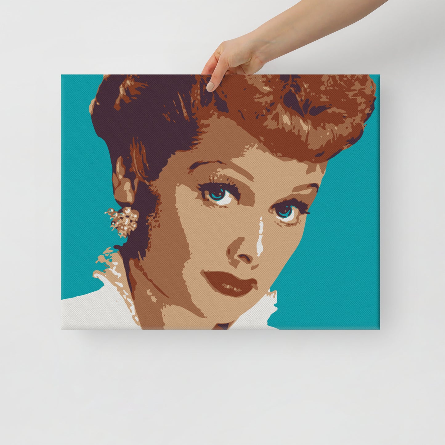 Lucille Ball Portrait Wrapped Canvas