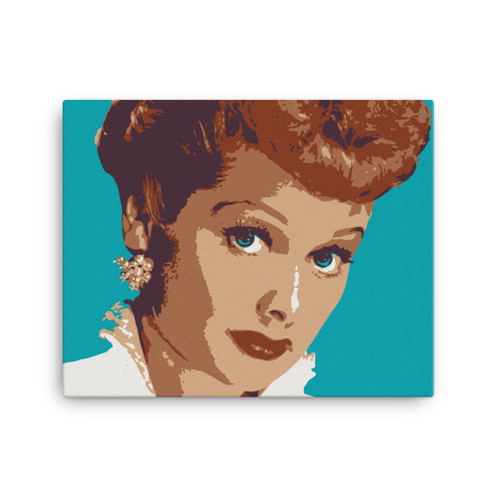 Lucille Ball Portrait Wrapped Canvas