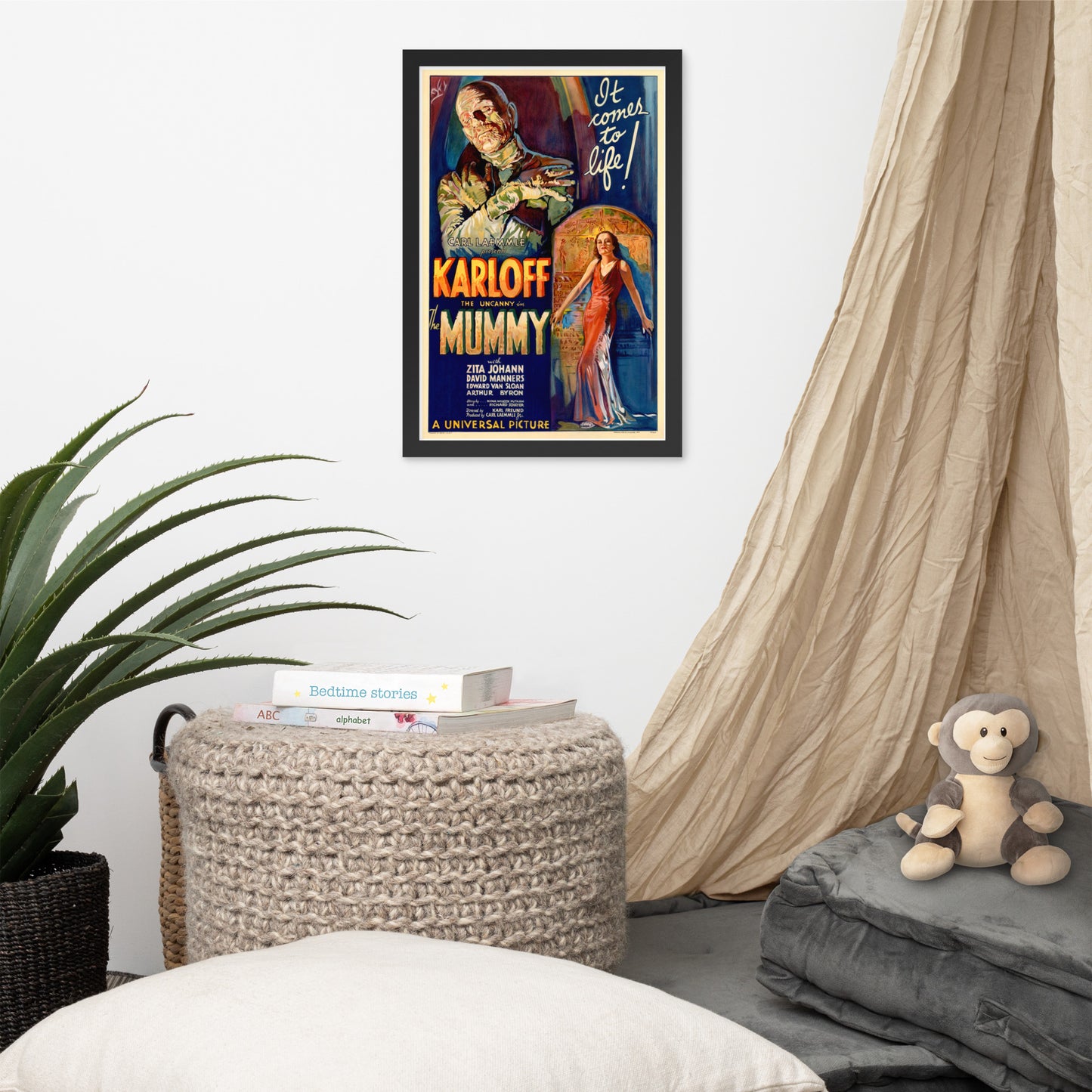 The Mummy c. 1932, Vintage Hollywood Movie Poster, Matte Art Print
