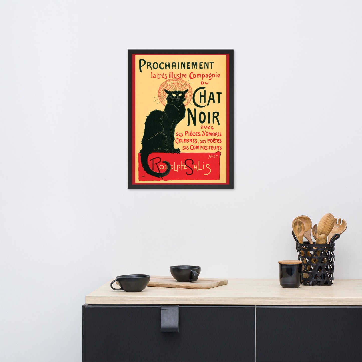 Le Chat Noir c. 1896, 18 x 24 Retro, Decor Fine Art Print