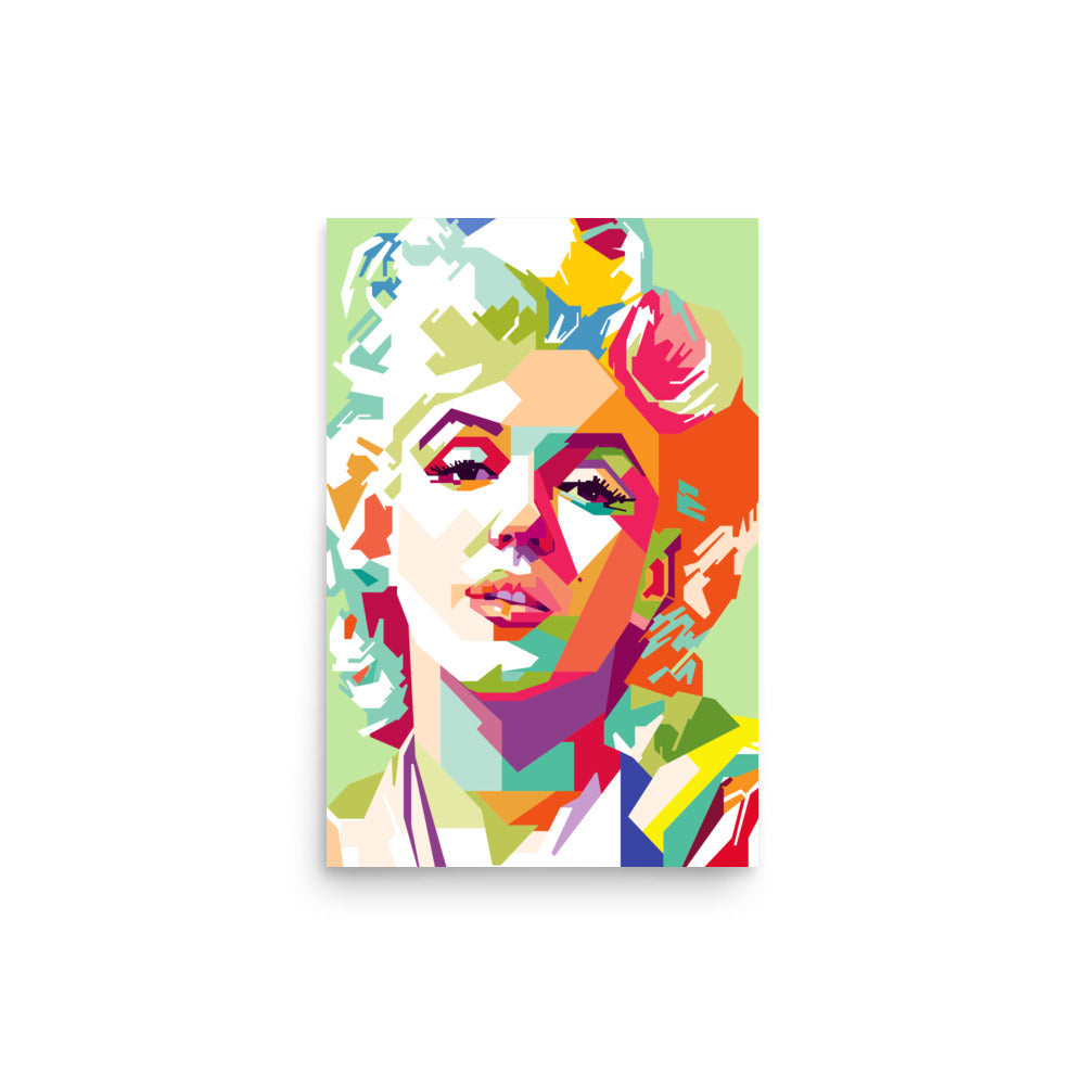 Retro Marilyn Monroe, Marilyn Monroe Poster, Fine Art Print