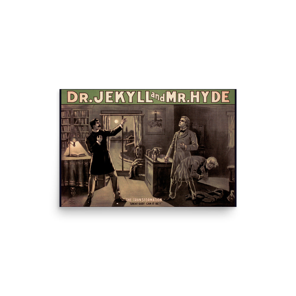 Dr Jekyll and Mr Hyde 1886, 12 x 18 Wall Art Print & Movie Poster