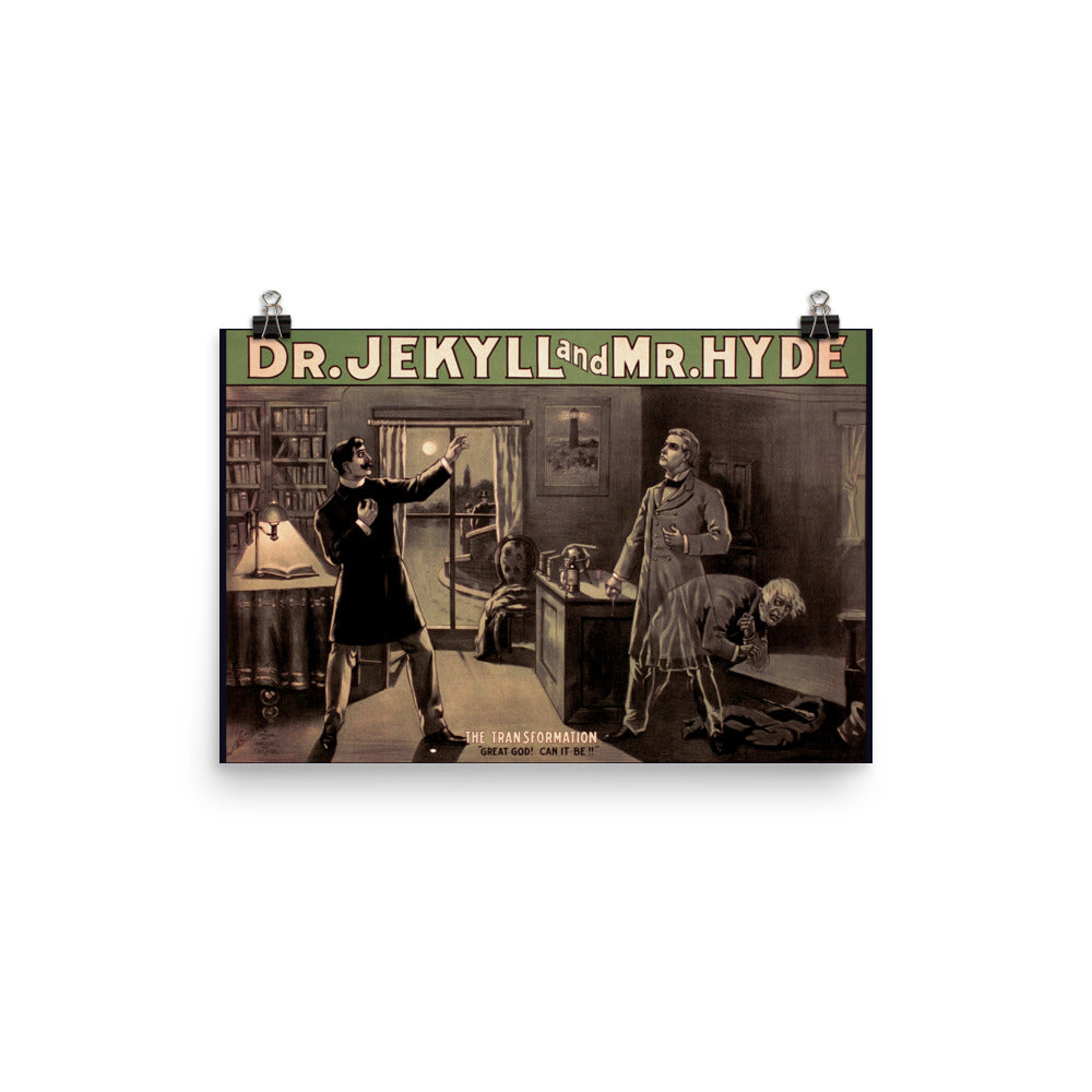 Dr Jekyll and Mr Hyde 1886, 12 x 18 Wall Art Print & Movie Poster