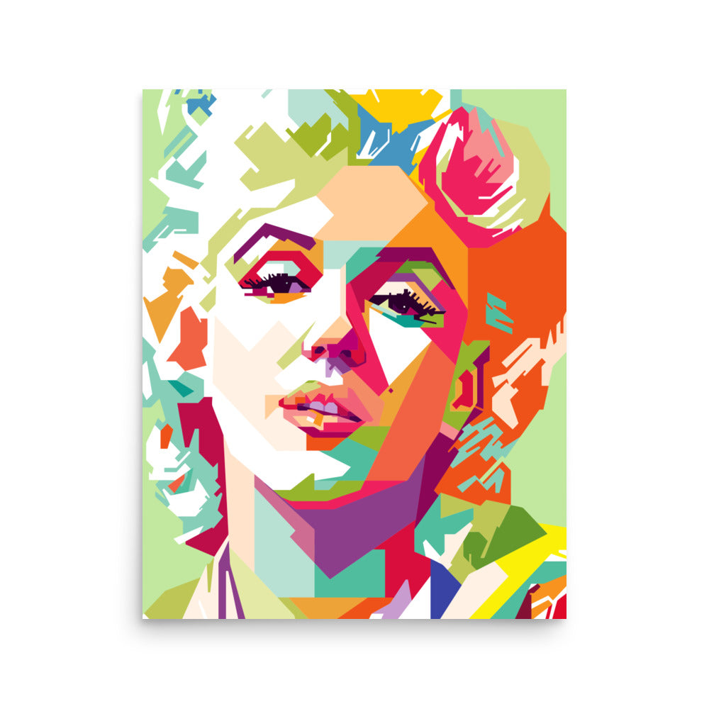 Retro Marilyn Monroe, Marilyn Monroe Poster, Fine Art Print