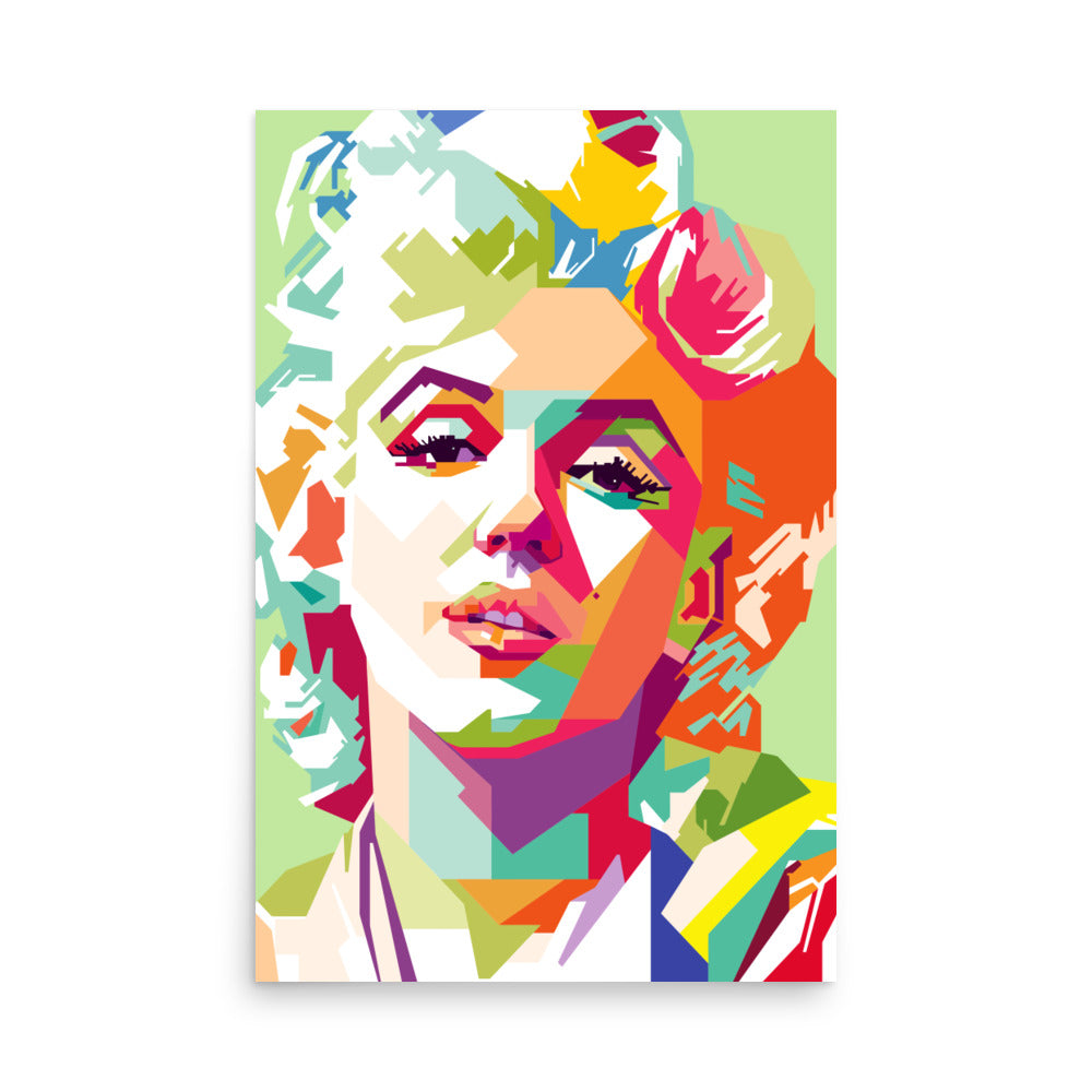 Retro Marilyn Monroe, Marilyn Monroe Poster, Fine Art Print