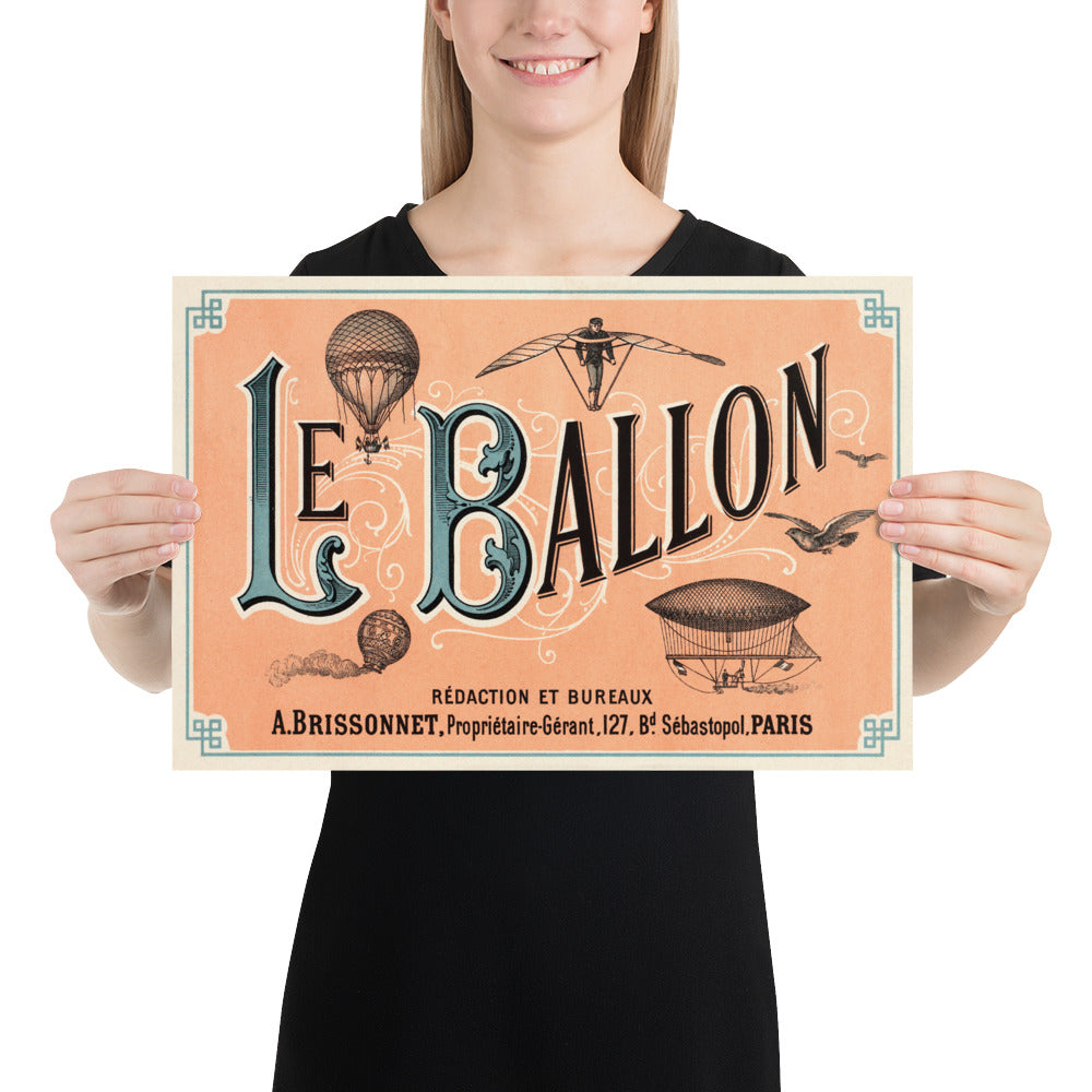 Le Ballon Lithograph c. 1908 Fine Art Print, 12 x 18